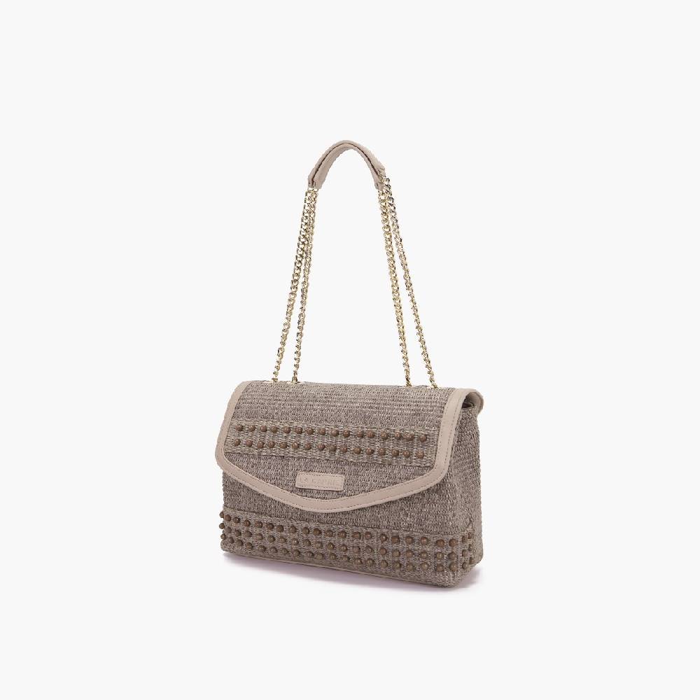 La Carrie BORSA A SPALLA MALIBU IVORY Presa