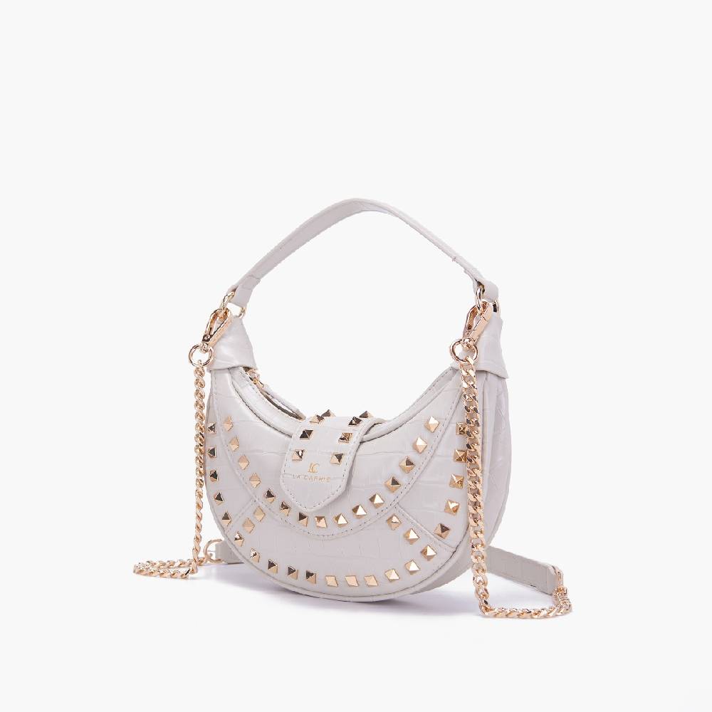 La Carrie BORSA A MANO THUNDER IVORY Vendita Economica