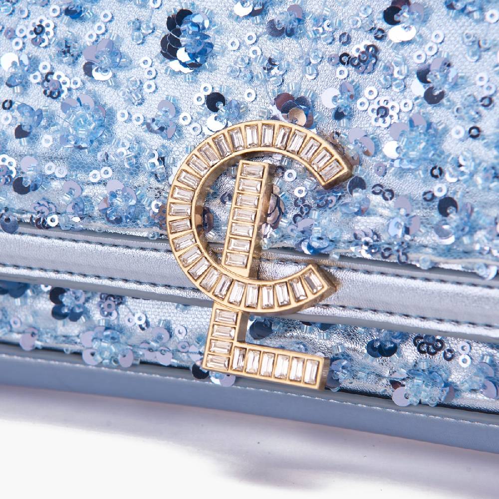 La Carrie POCHETTE NIGHT EDITION BLUE Saldi Di Fabbrica