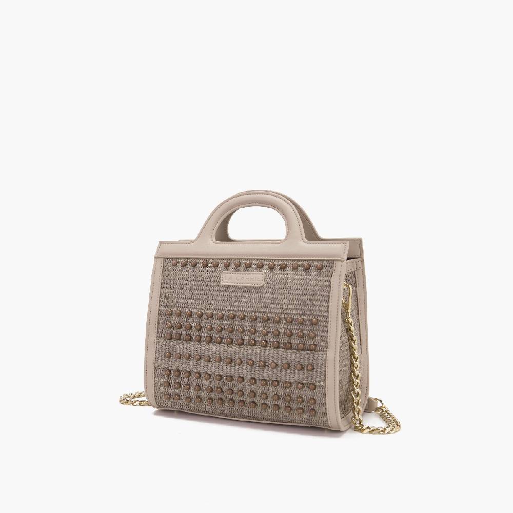 La Carrie BORSA SHOPPING MALIBU IVORY In Linea