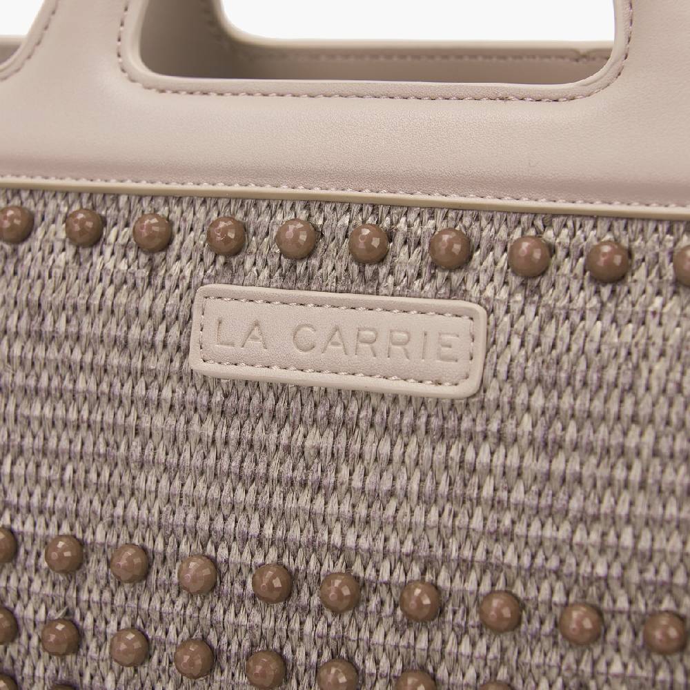 La Carrie BORSA SHOPPING MALIBU IVORY In Linea