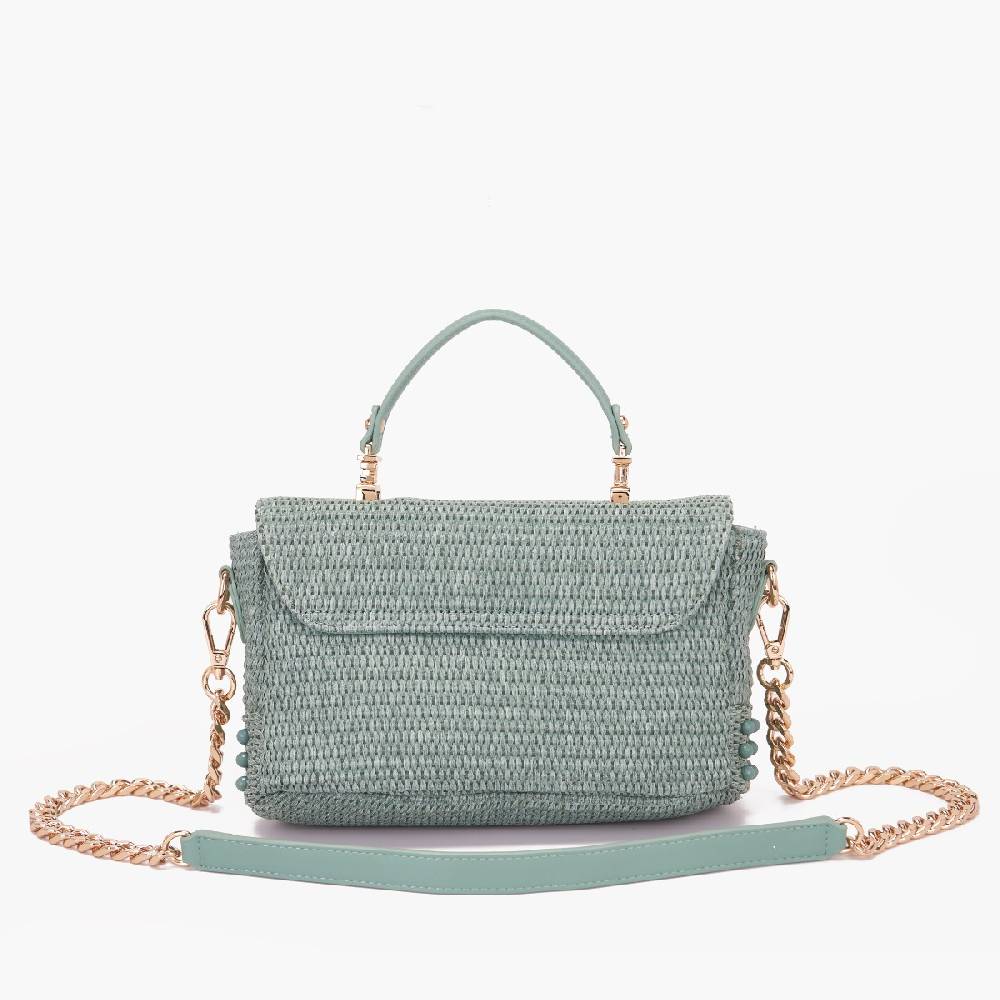 La Carrie BORSA A MANO MALIBU GREEN Spedizione Gratuita