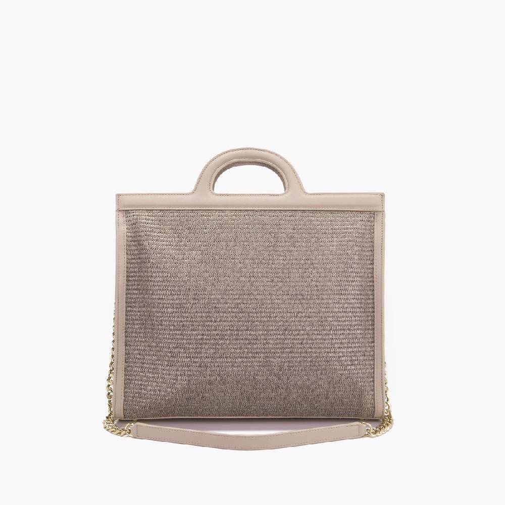 La Carrie BORSA SHOPPING MALIBU IVORY Sconto