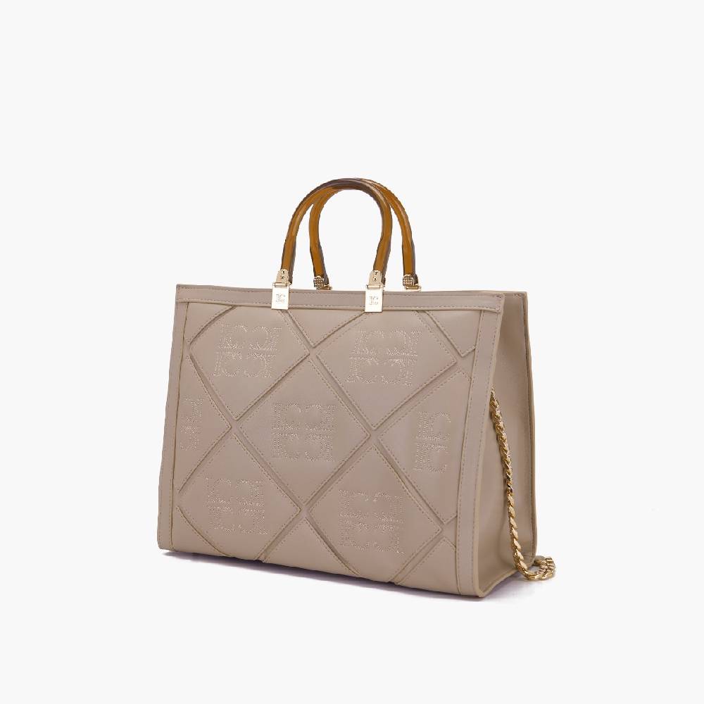 La Carrie BORSA SHOPPING PICHT TAUPE Acquista Ora