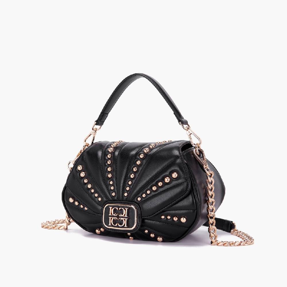La Carrie BORSA A MANO OYSTER NERA Presa