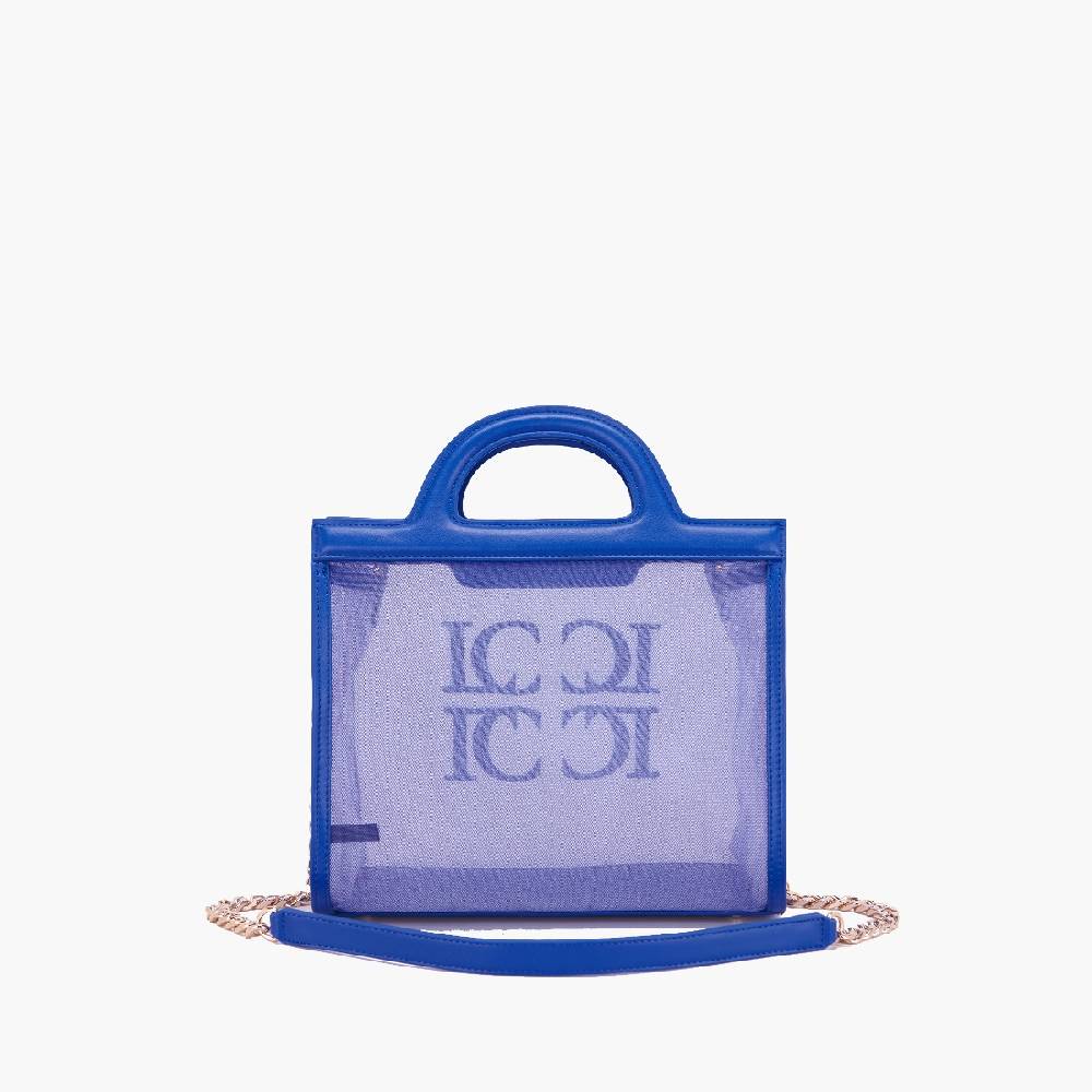 La Carrie BORSA SHOPPING SQUARE NAVY Saldi Di Fabbrica
