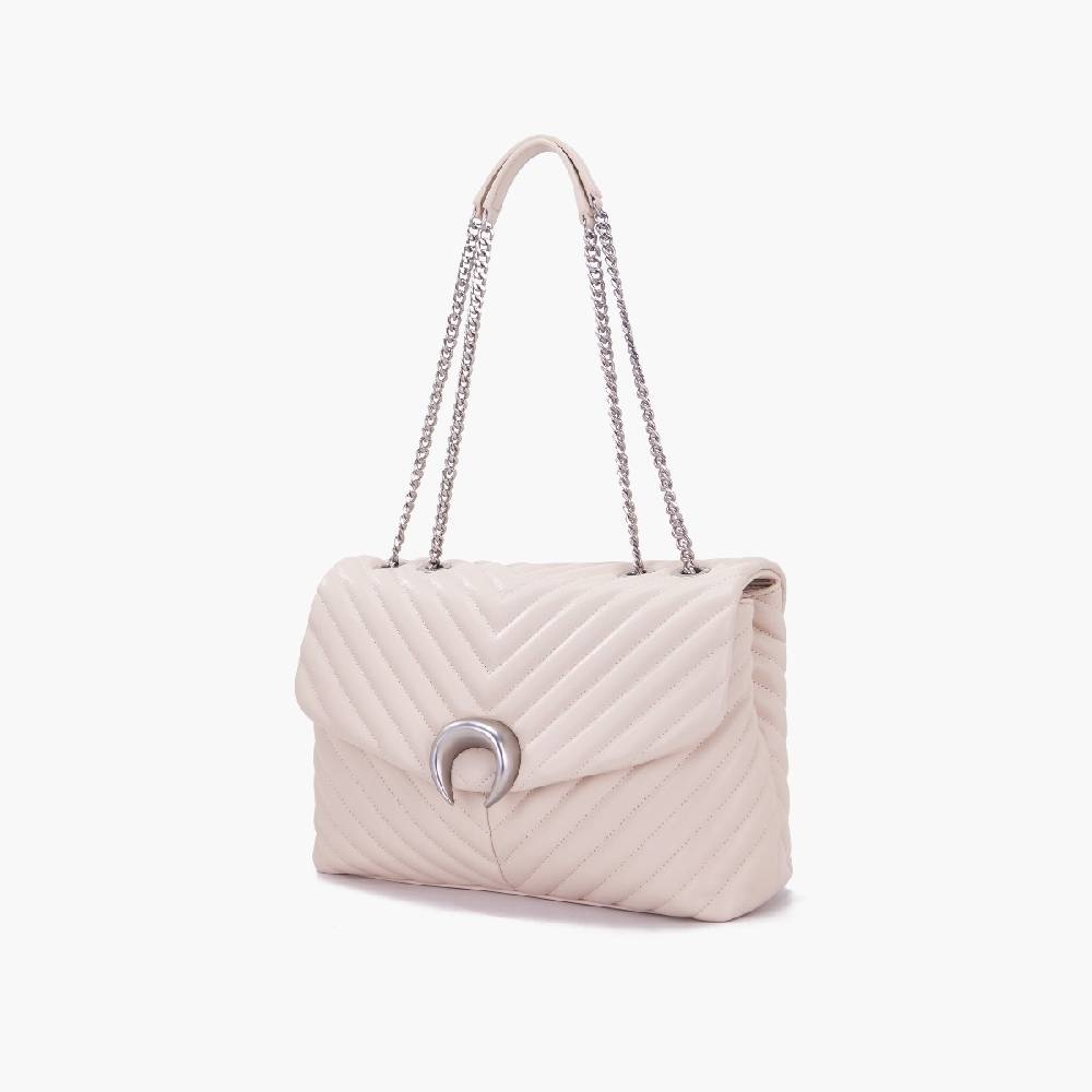 La Carrie BORSA A SPALLA MOONLIGHT IVORY Nuova