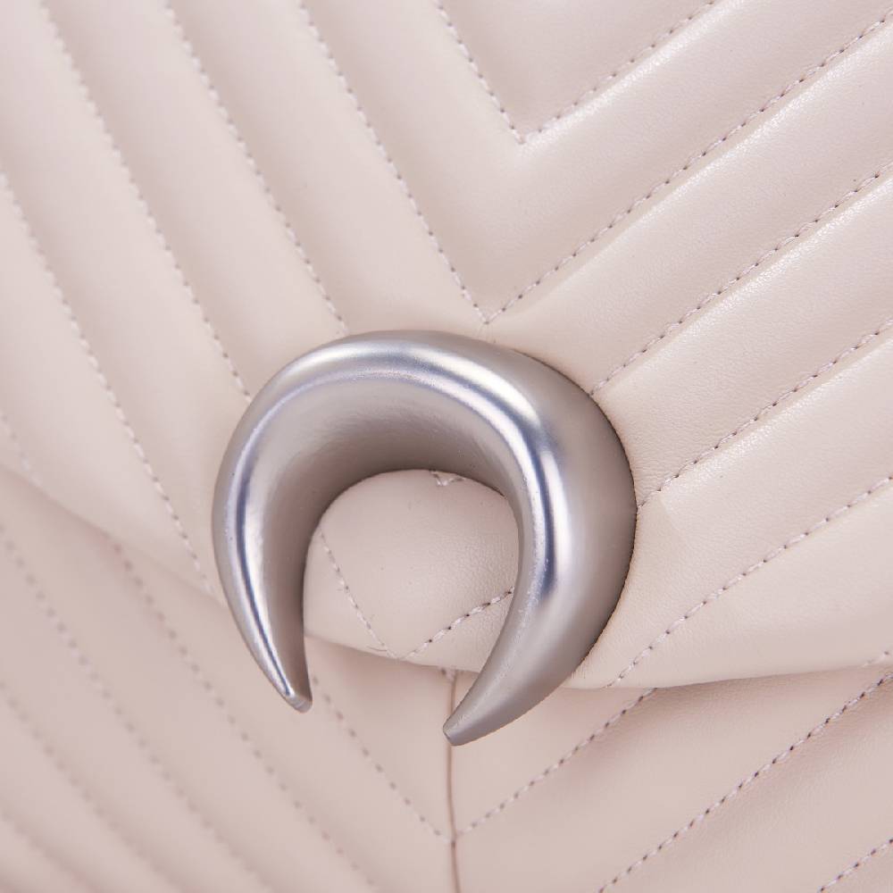 La Carrie BORSA A SPALLA MOONLIGHT IVORY Nuova