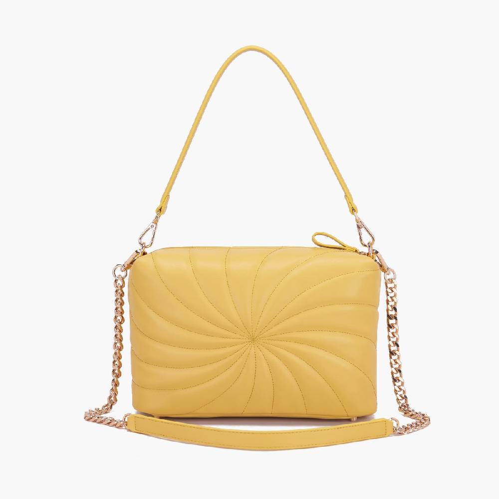 La Carrie BORSA A SPALLA OYSTER YELLOW Italy