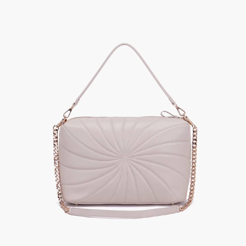 La Carrie BORSA A SPALLA OYSTER TAUPE In Linea