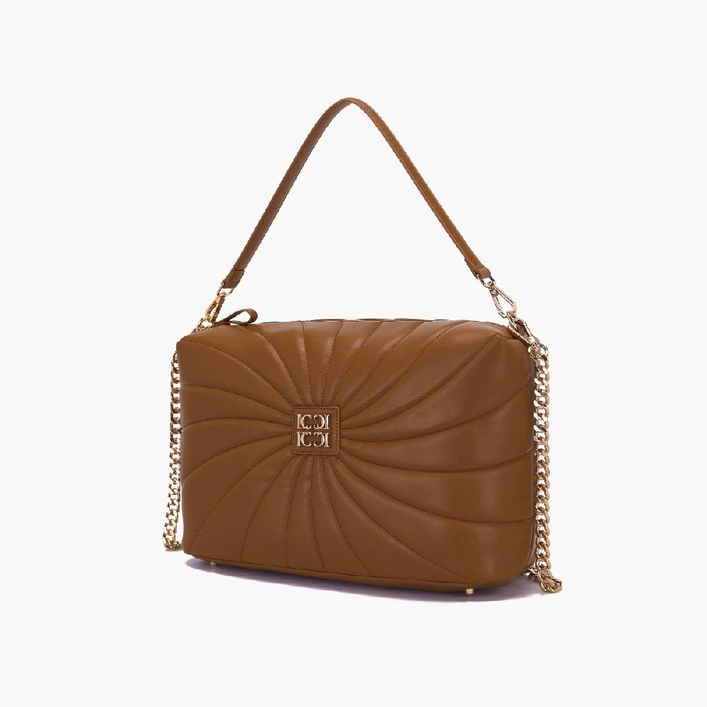 La Carrie BORSA A SPALLA OYSTER CUOIO Nuovo
