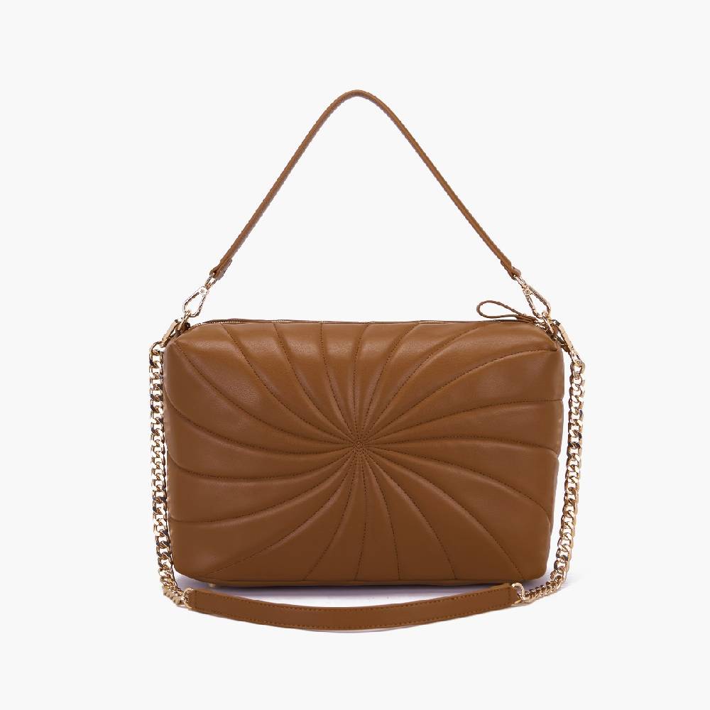 La Carrie BORSA A SPALLA OYSTER CUOIO Nuovo