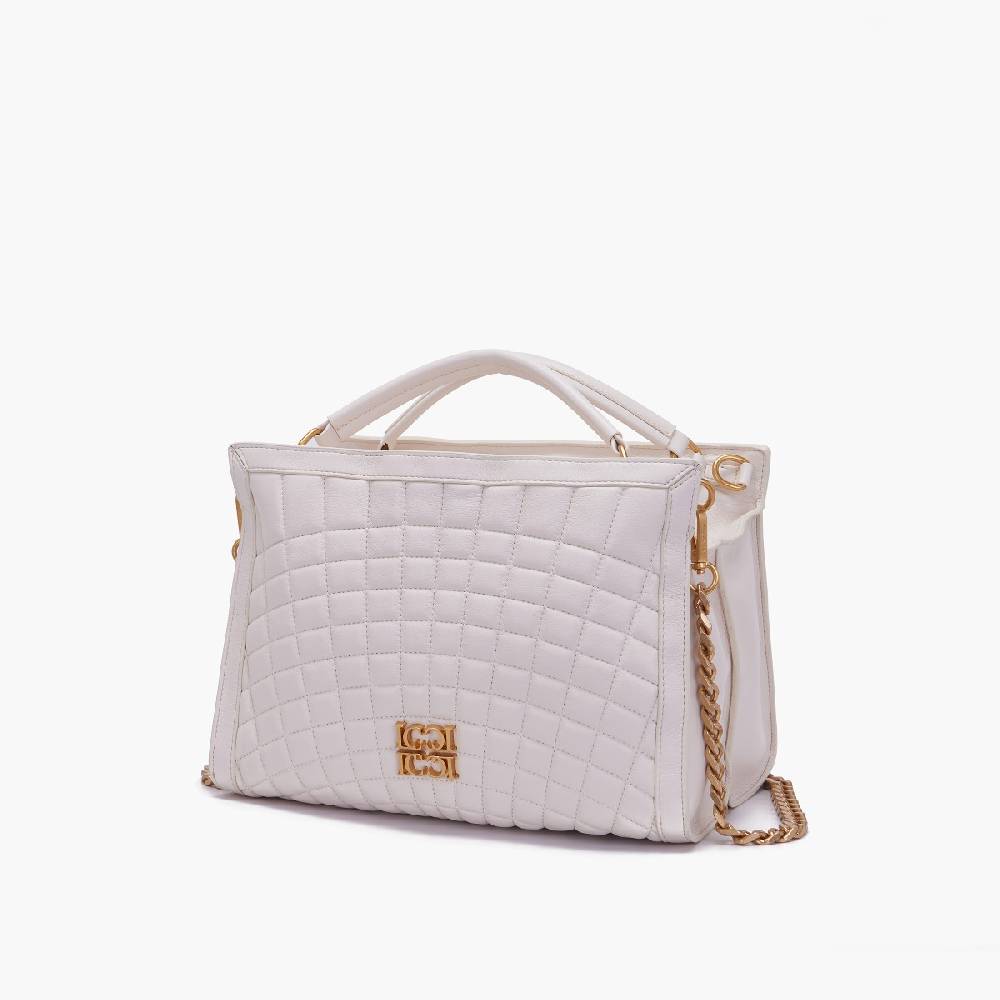 La Carrie BORSA SHOPPING MAREA IVORY Sottocosto