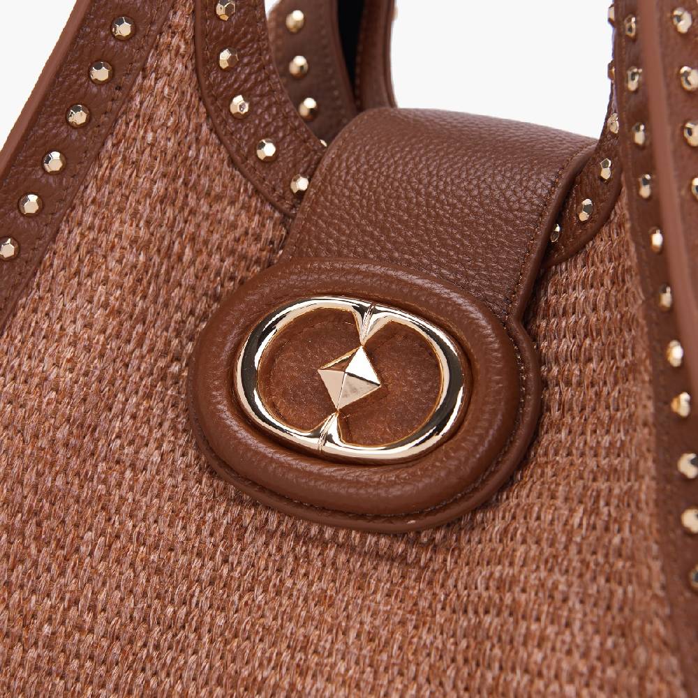 La Carrie BORSA SHOPPING ROMANTIC BRANDY Presa