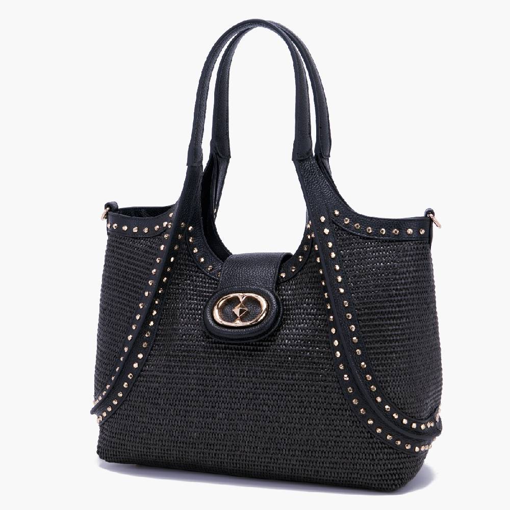 La Carrie BORSA SHOPPING ROMANTIC BLACK Sconto