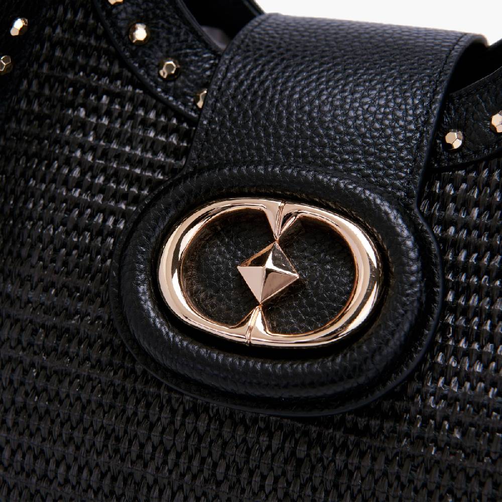 La Carrie BORSA SHOPPING ROMANTIC BLACK Sconto