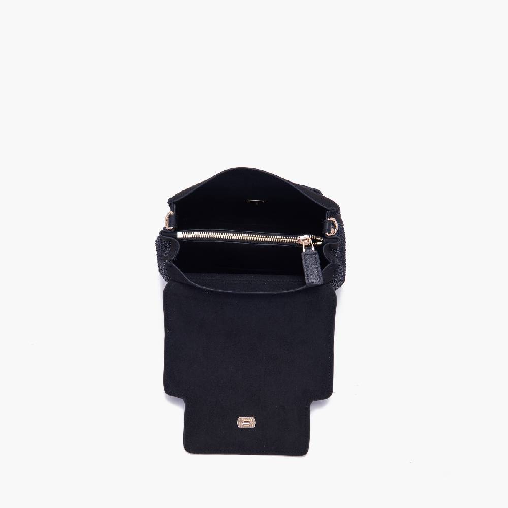 La Carrie BORSA A MANO LOGO NERA Offerta