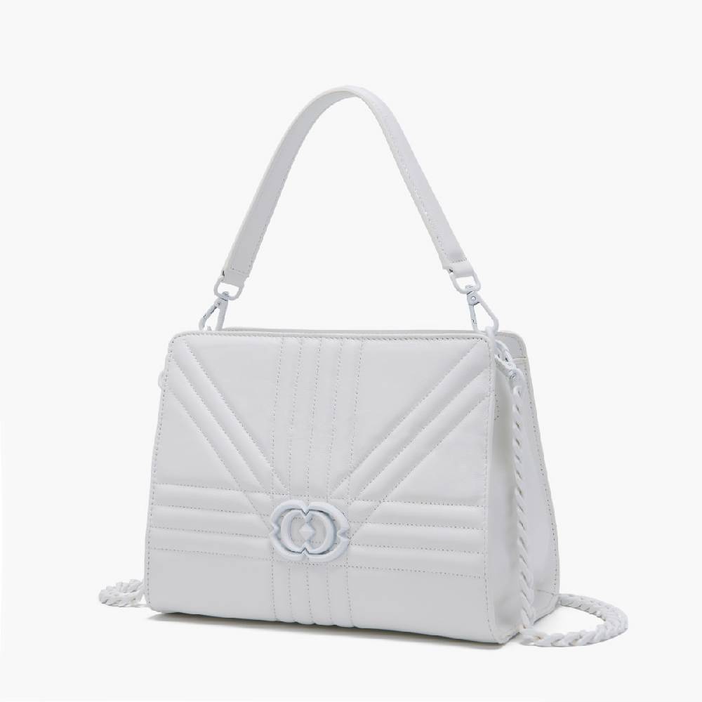 La Carrie BORSA SHOPPING GRATE BIANCA Hotsell