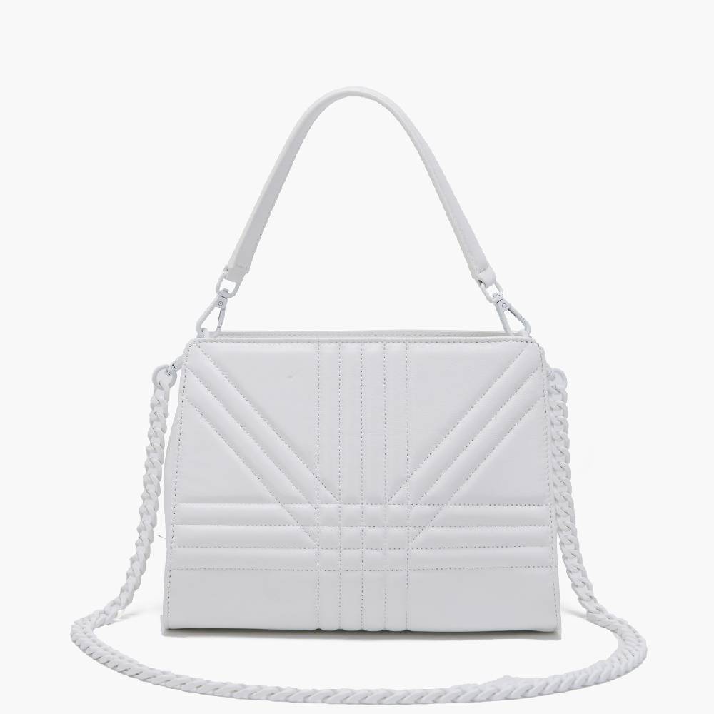 La Carrie BORSA SHOPPING GRATE BIANCA Hotsell