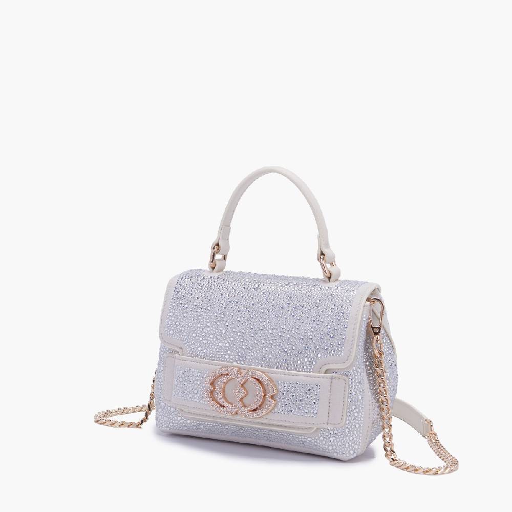 La Carrie BORSA A MANO LOGO IVORY Vendite Flash