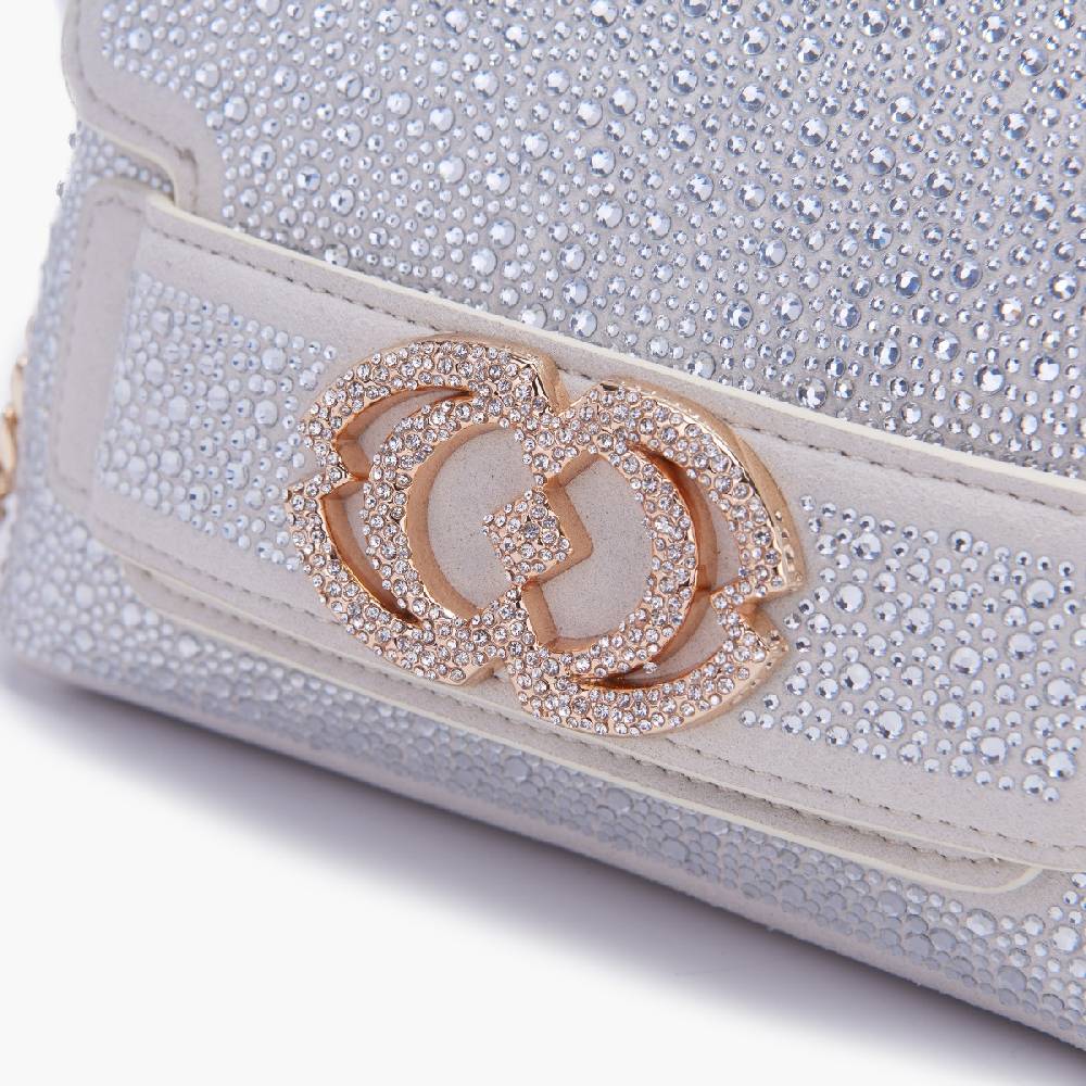 La Carrie BORSA A MANO LOGO IVORY Vendite Flash
