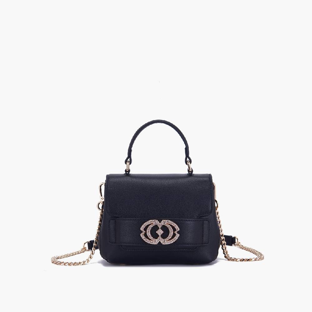 La Carrie BORSA A MANO LOGO nera Negozio