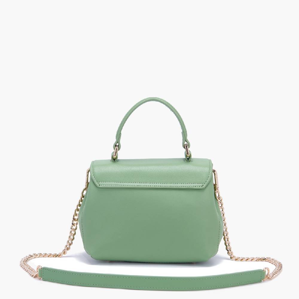 La Carrie BORSA A MANO LOGO PISTACCHIO Nuova