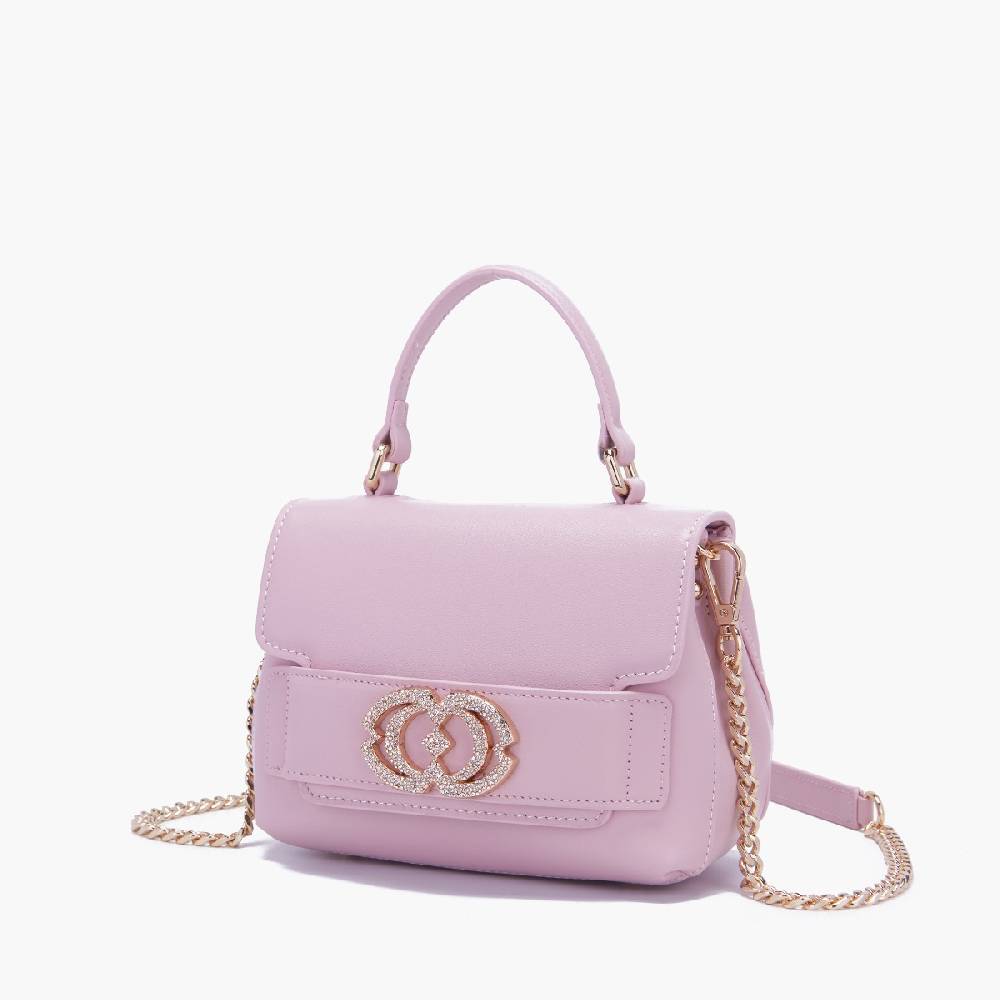 La Carrie BORSA A MANO LOGO ROSA Moda
