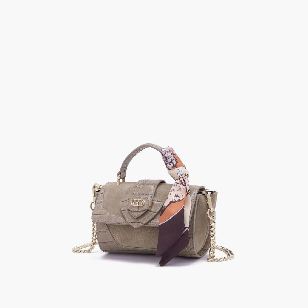 La Carrie MINI BORSA A MANO TEMPEST TAUPE Prezzo Ridotto