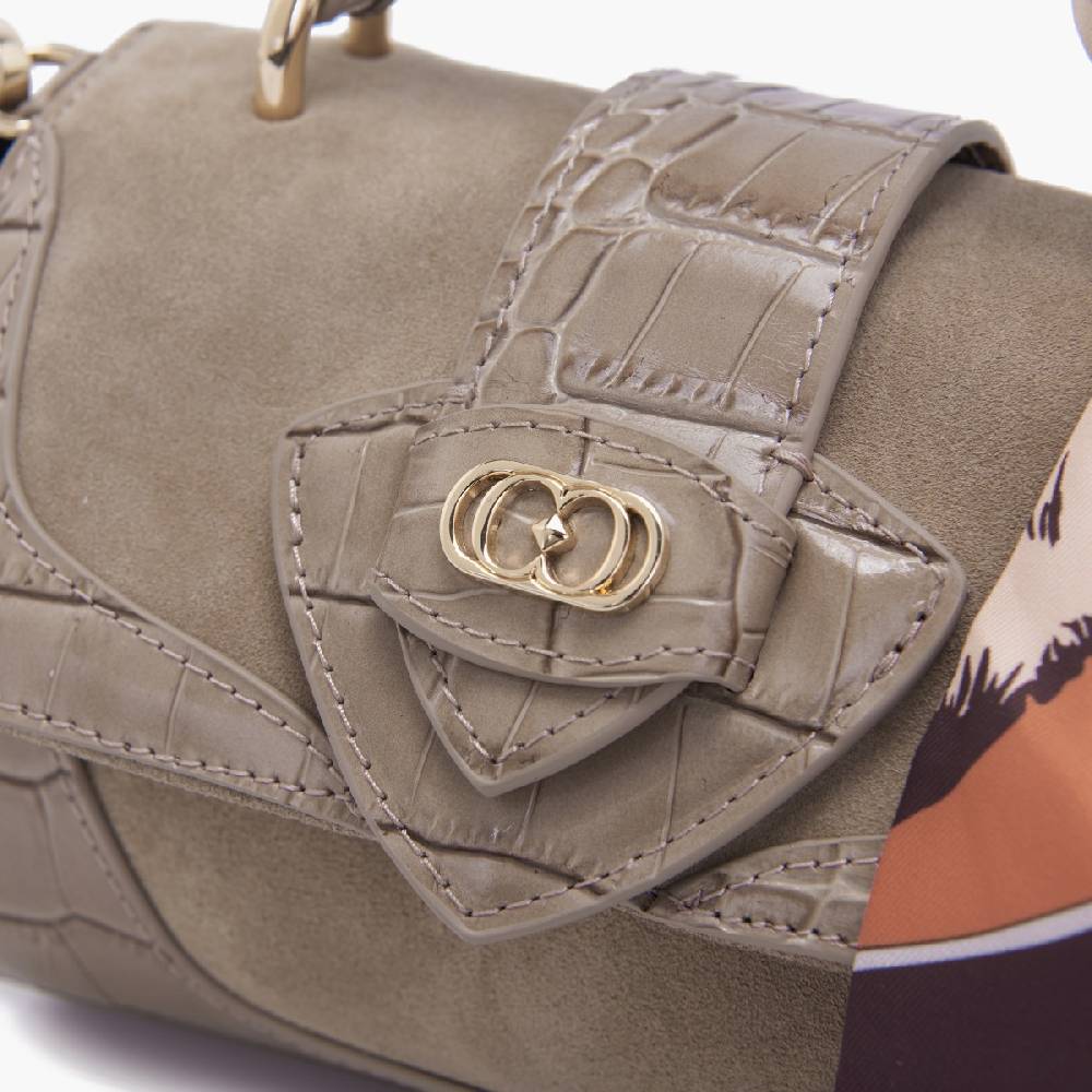 La Carrie MINI BORSA A MANO TEMPEST TAUPE Prezzo Ridotto