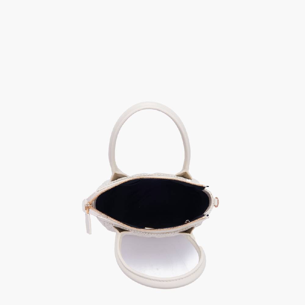 La Carrie MINI BORSA A MANO TOUCHY IVORY Vendita Calda