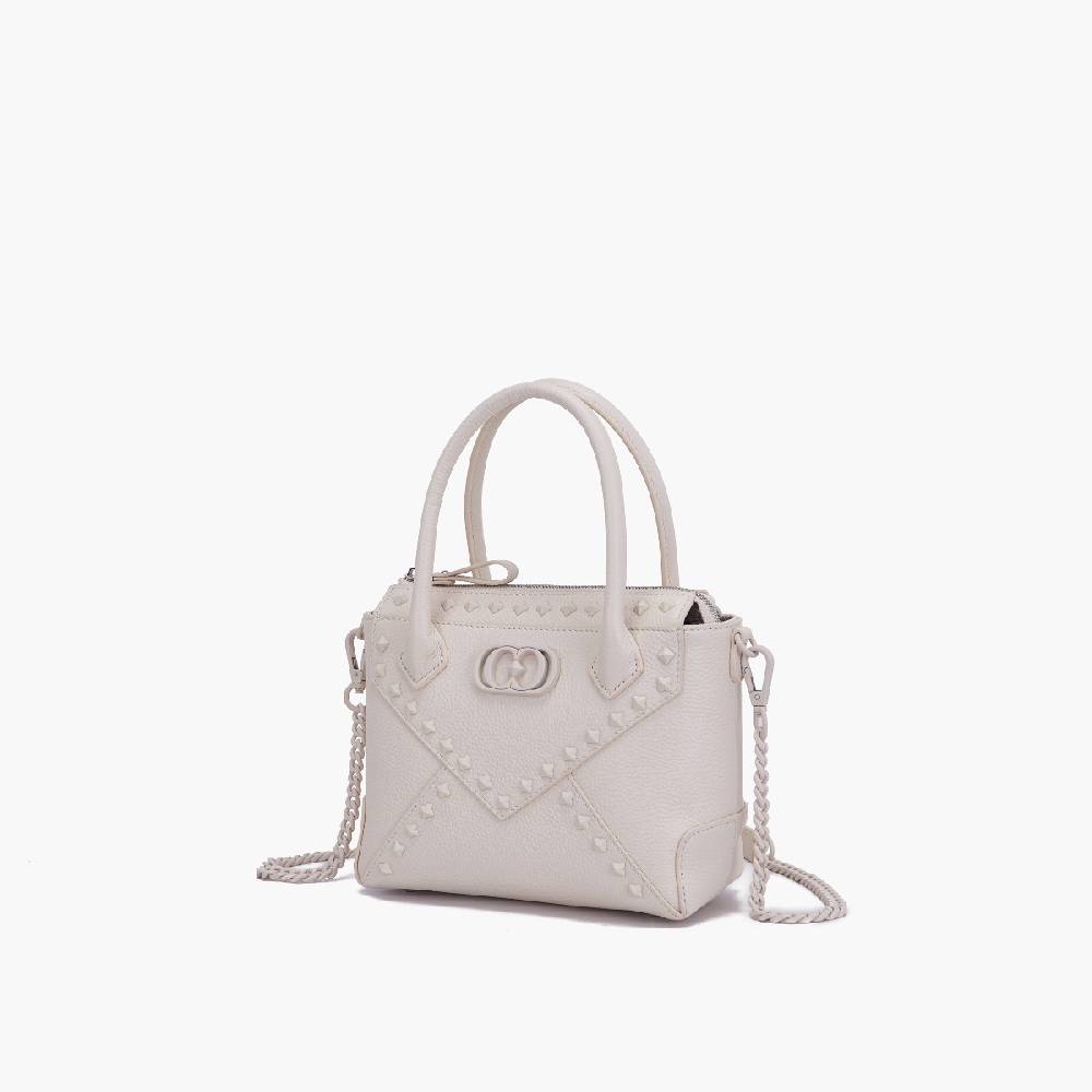 La Carrie MINI BORSA A MANO FRIVOLOUS IVORY Trasporto libero internazionale