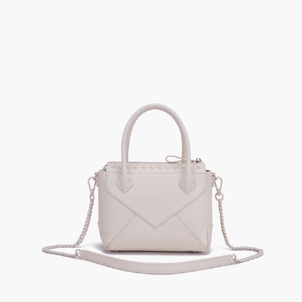 La Carrie MINI BORSA A MANO FRIVOLOUS IVORY Trasporto libero internazionale