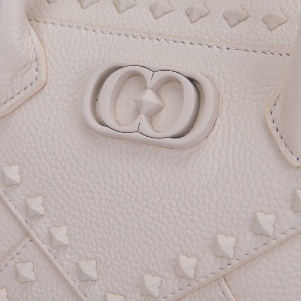La Carrie MINI BORSA A MANO FRIVOLOUS IVORY Trasporto libero internazionale