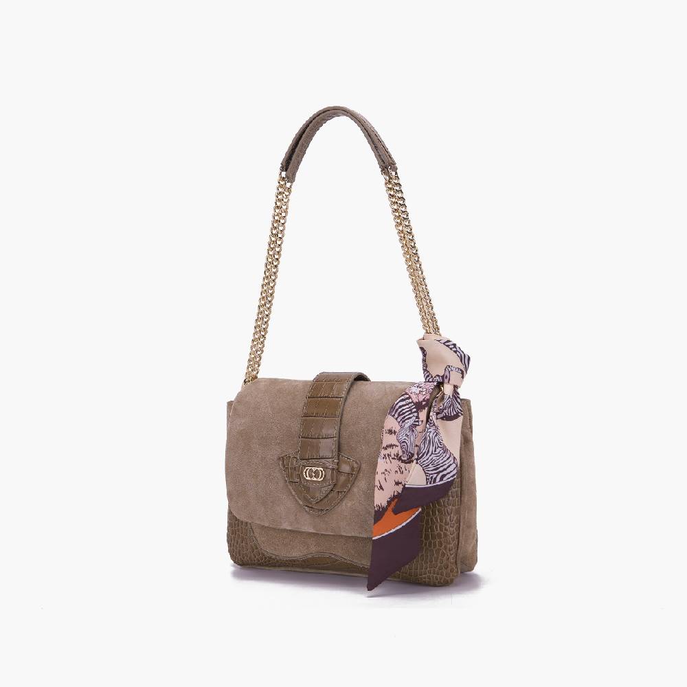 La Carrie BORSA A SPALLA TEMPEST TAUPE Sconti questo mese