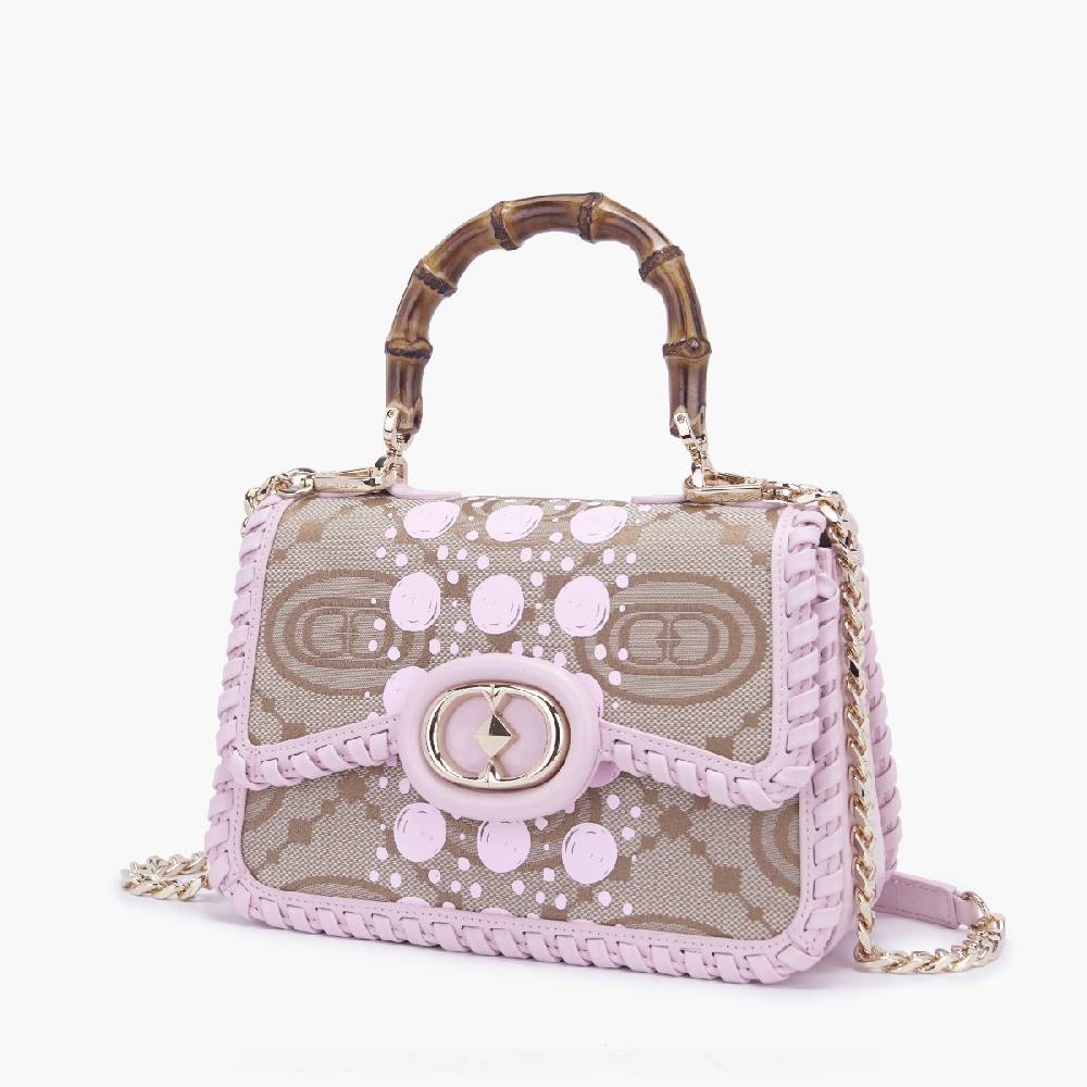 La Carrie BORSA A MANO MONOGRAM ROSA Pezzi Unici