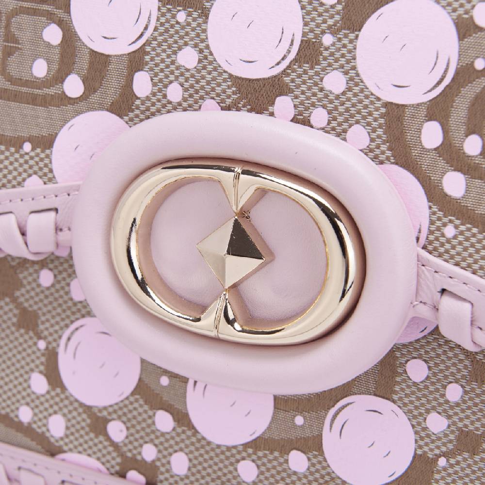 La Carrie BORSA A MANO MONOGRAM ROSA Pezzi Unici