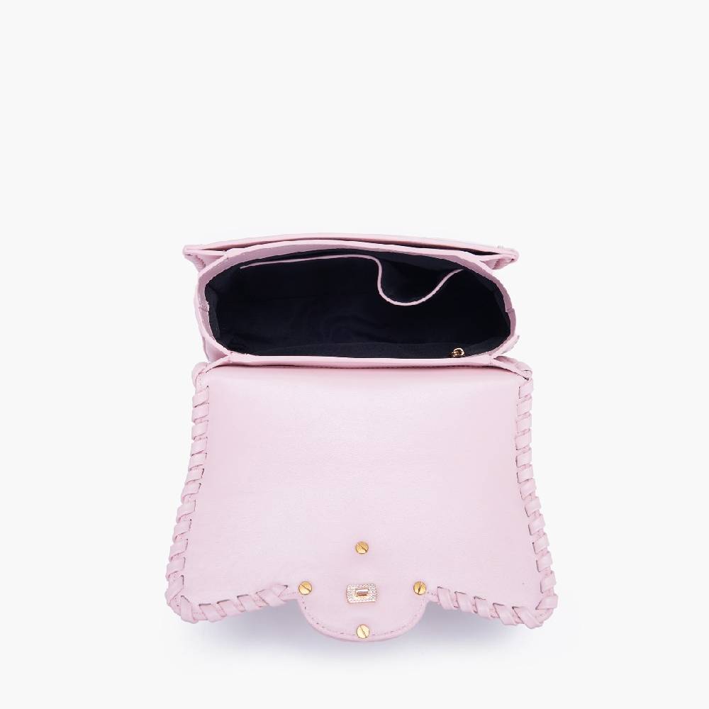 La Carrie BORSA A MANO MONOGRAM ROSA Pezzi Unici