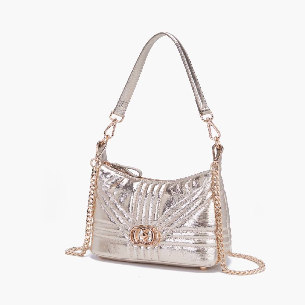 La Carrie MINI BORSA A SPALLA SHINY GOLD Negozi Online