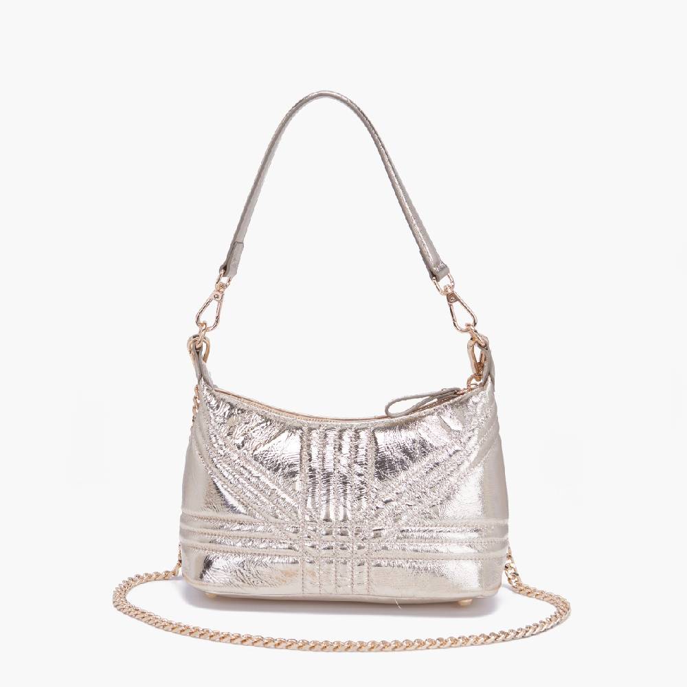La Carrie MINI BORSA A SPALLA SHINY GOLD Negozi Online