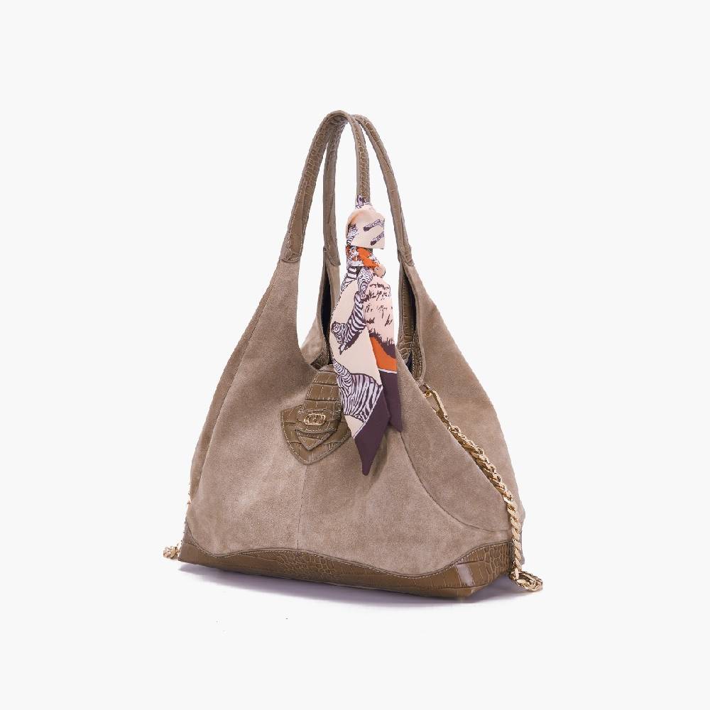 La Carrie BORSA SHOPPING TEMPEST TAUPE Fino Al -60%