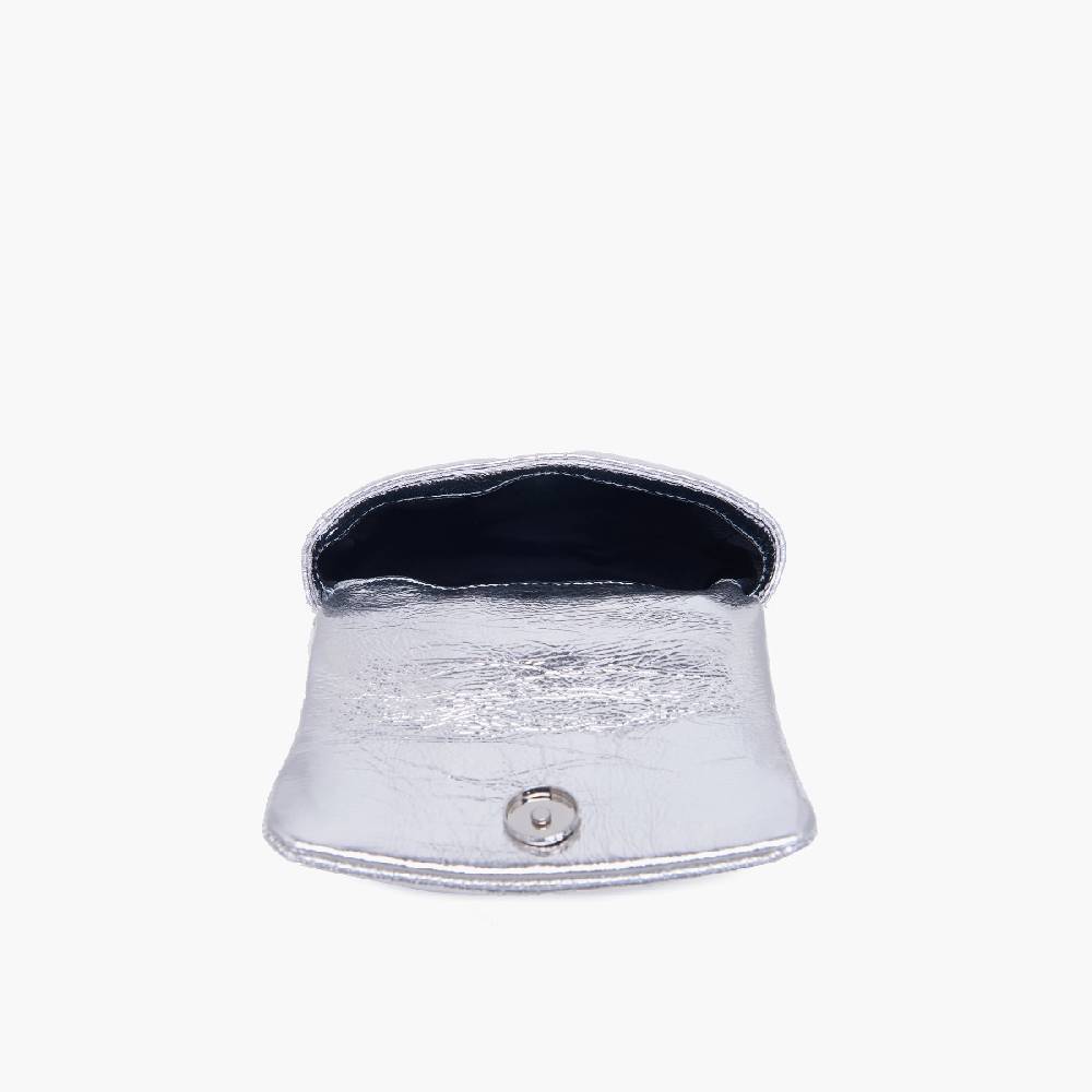 La Carrie MINI BORSA A SPALLA SHINY SILVER Convenienza