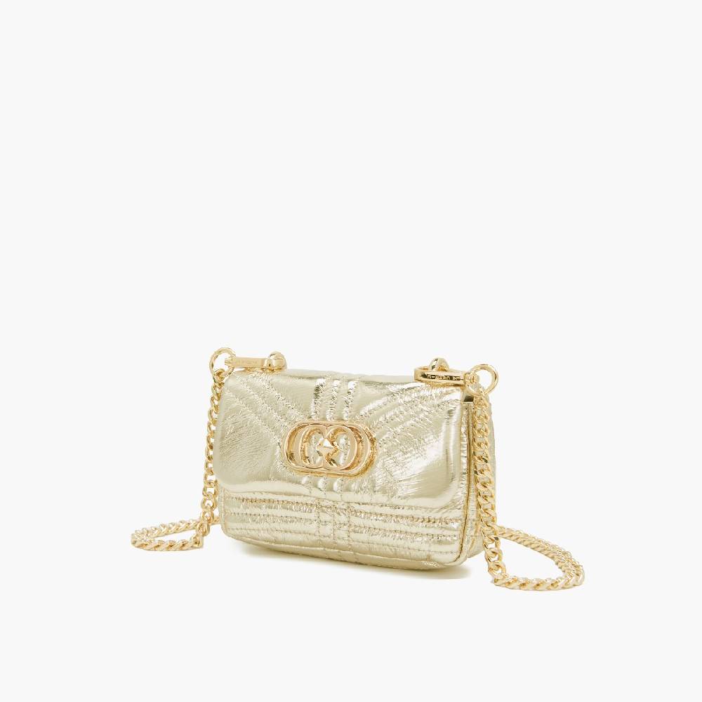 La Carrie MINI BORSA A SPALLA SHINY GOLD Novità