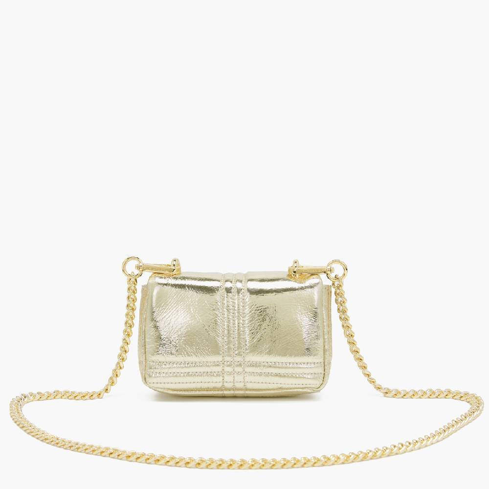 La Carrie MINI BORSA A SPALLA SHINY GOLD Novità