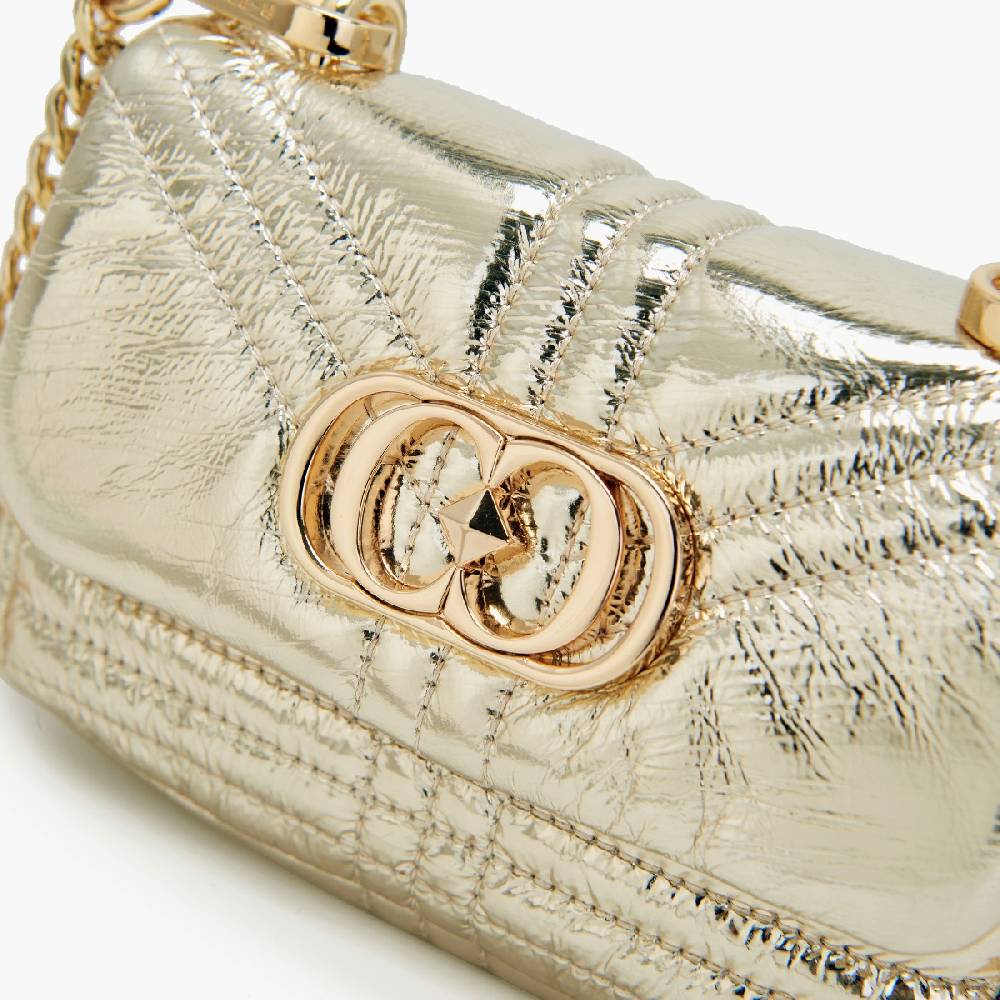 La Carrie MINI BORSA A SPALLA SHINY GOLD Novità