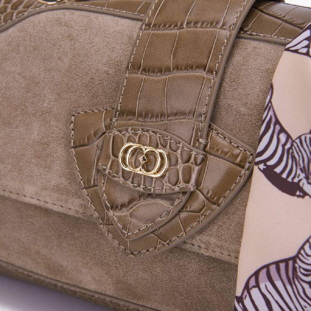 La Carrie BORSA A SPALLA TEMPEST TAUPE Presa