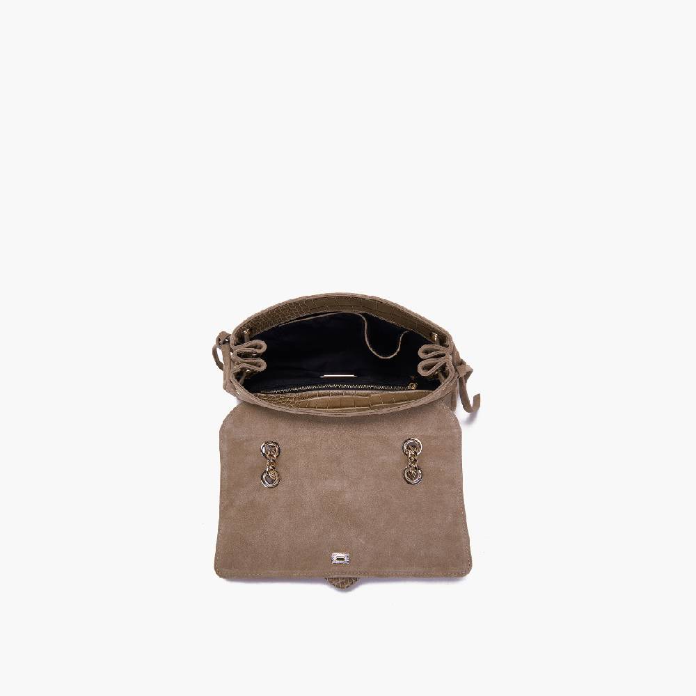 La Carrie BORSA A SPALLA TEMPEST TAUPE Presa