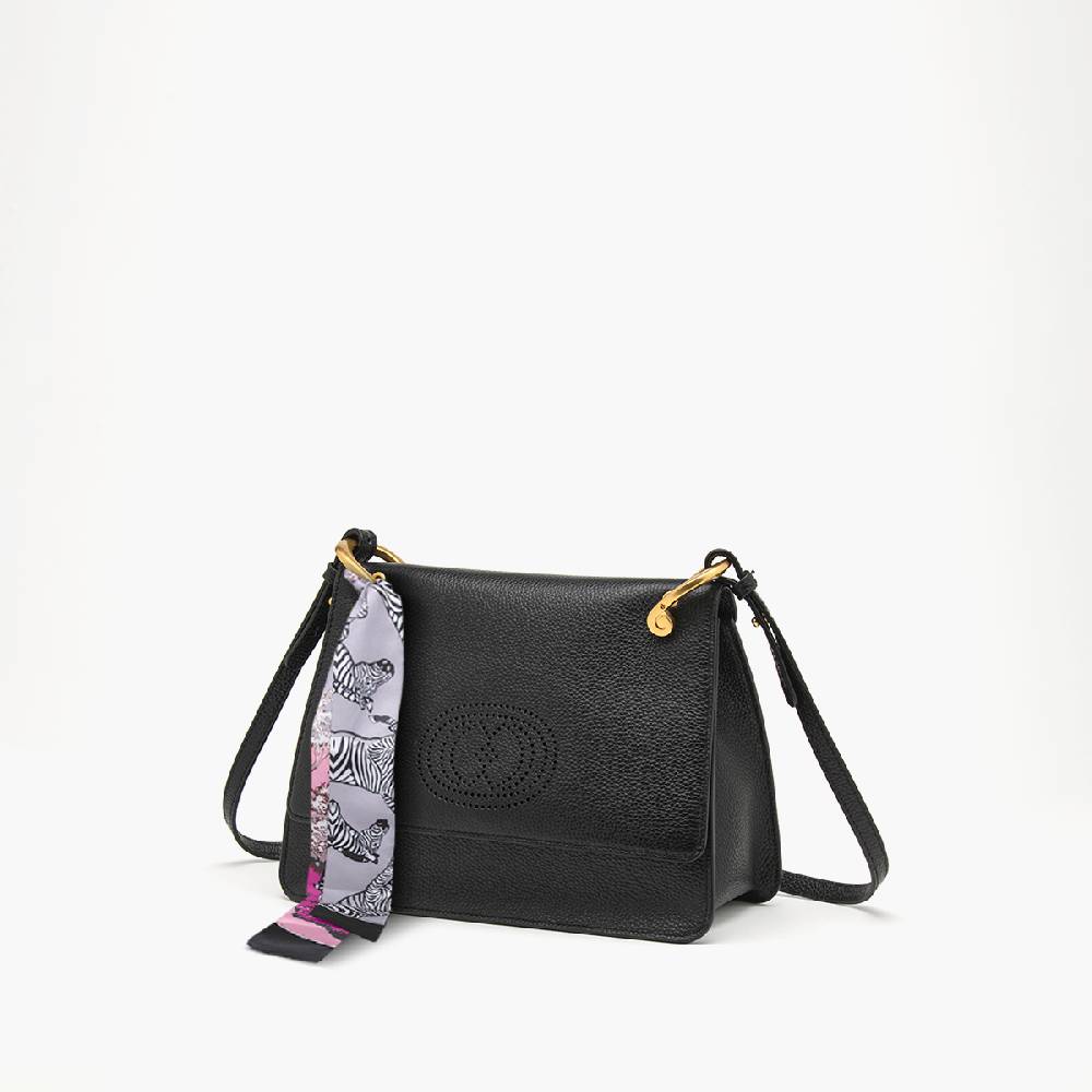 La Carrie BORSA A SPALLA DRILLED NERA Offerta