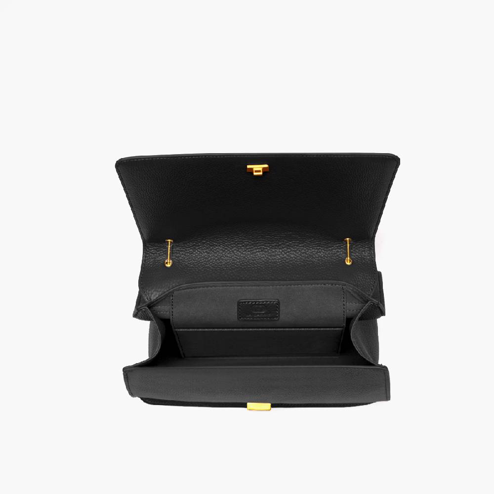 La Carrie BORSA A SPALLA DRILLED NERA Offerta