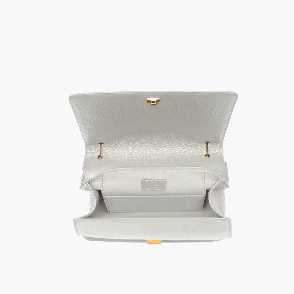 La Carrie BORSA A SPALLA DRILLED CREMA Online
